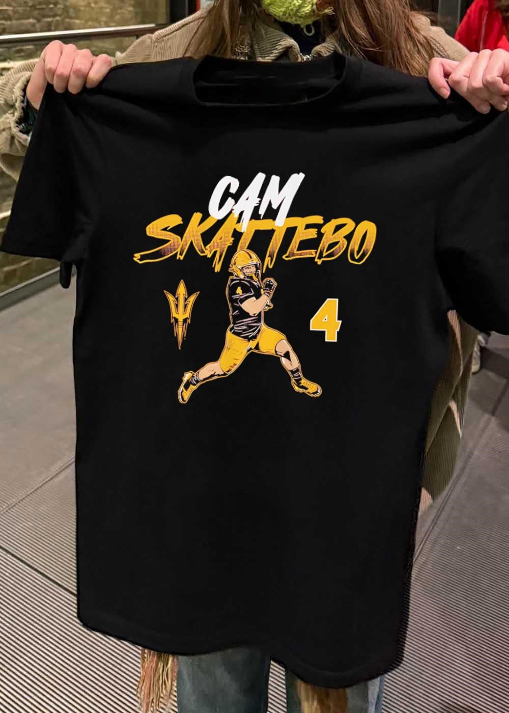 Cam Skattebo Running Back Action Arizona State Sun Devils shirt