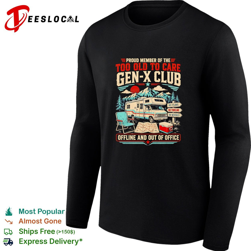 Camper gen x club offline and out of office shirt