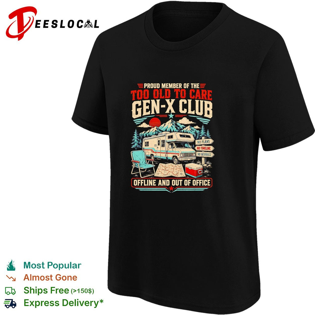 Camper gen x club offline and out of office shirt