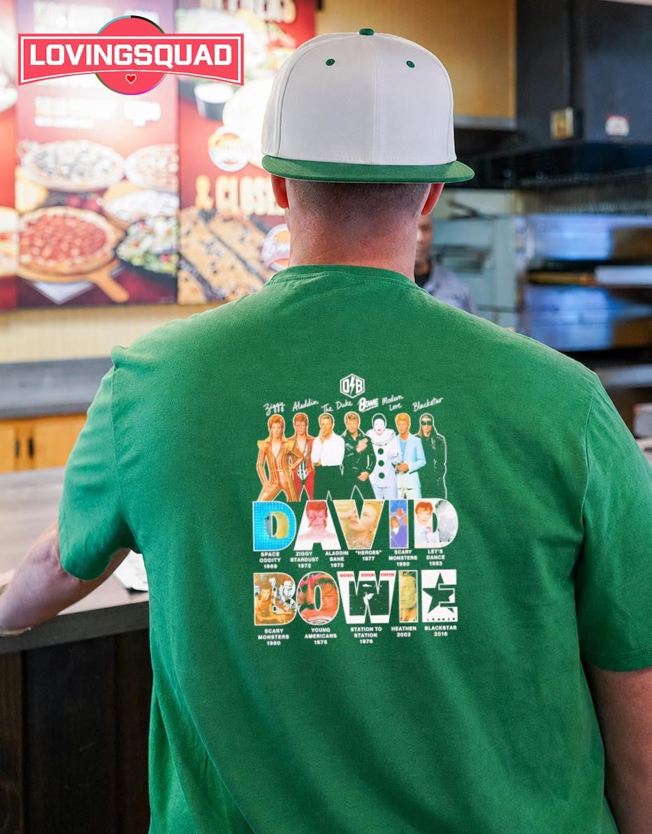 Career Evolution Ziggy Stardust Bowie Discography shirt