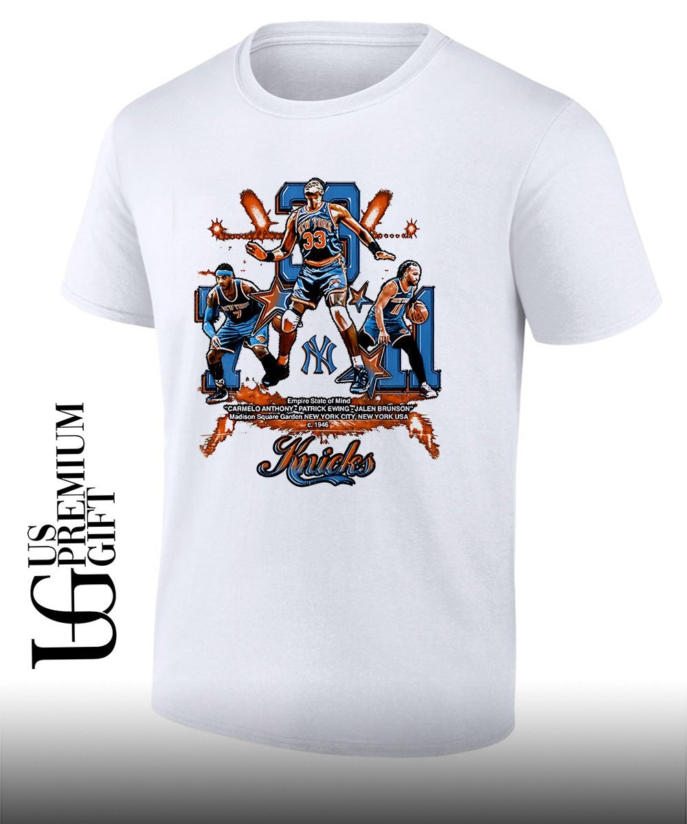 Carmelo Anthony Patrick Ewing Jalen Brunson Empire State of Mind Knicks NBA Finals 2026 shirt