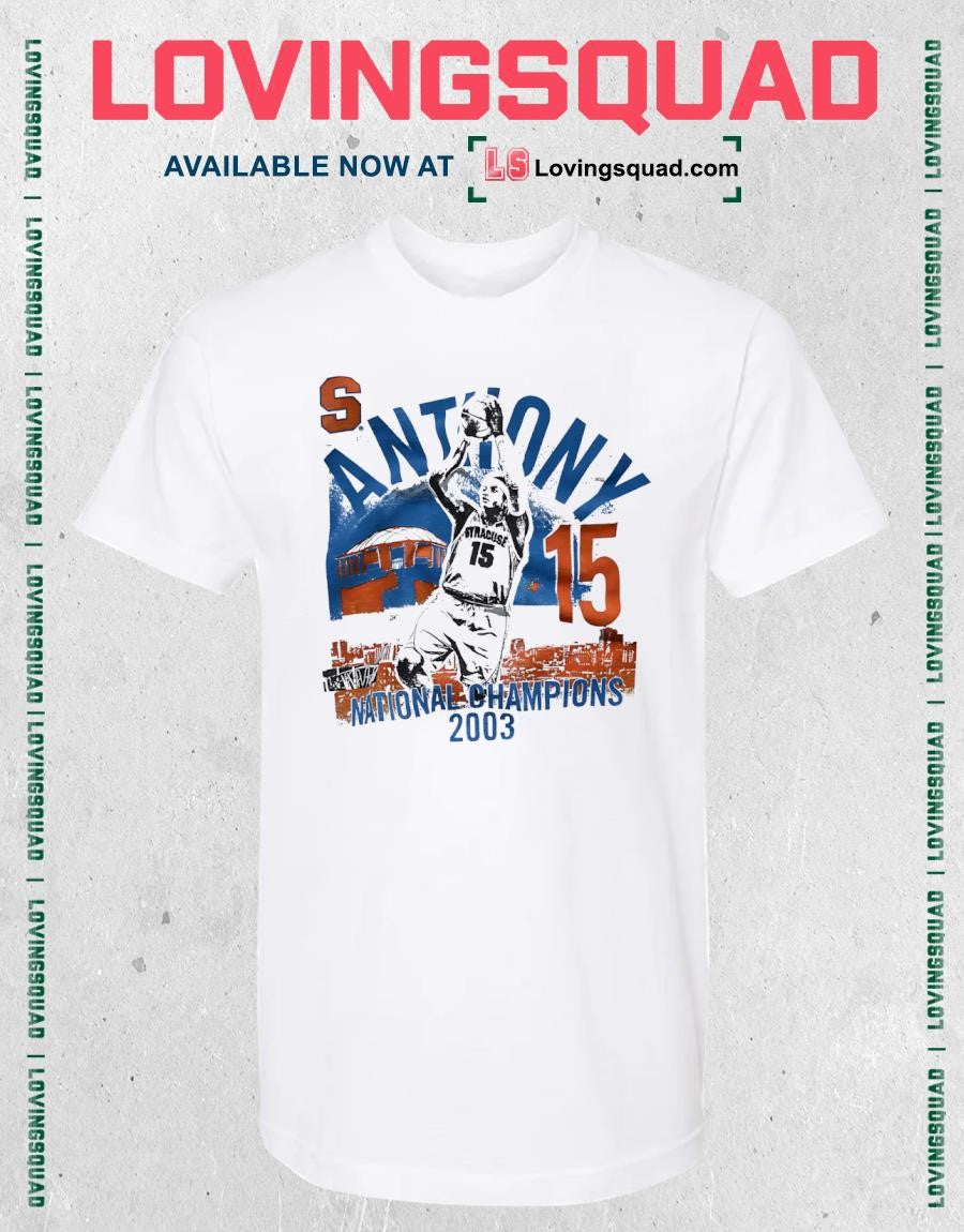 Carmelo Anthony Syracuse 15 National Champions 2003 Vintage T-shirt