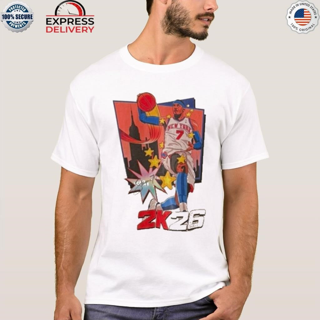 Carmelo Anthony York Knicks Nba 2K26 Shirt