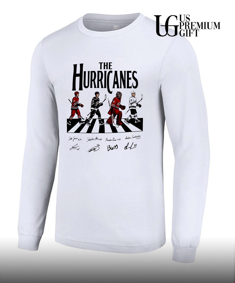 Carolina Hurricanes 4 players abbey road signature shirt