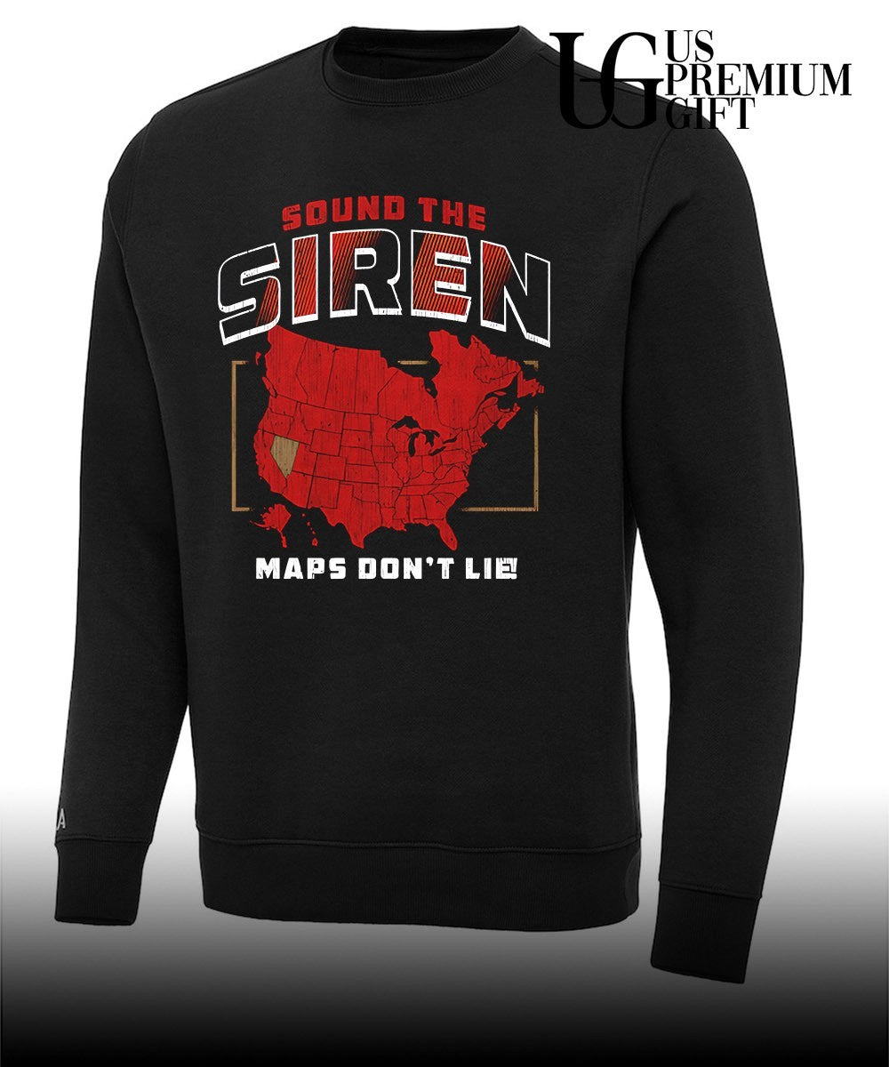 Carolina Hurricanes NHL Sound the Siren Maps Don’t Lie 2026 shirt