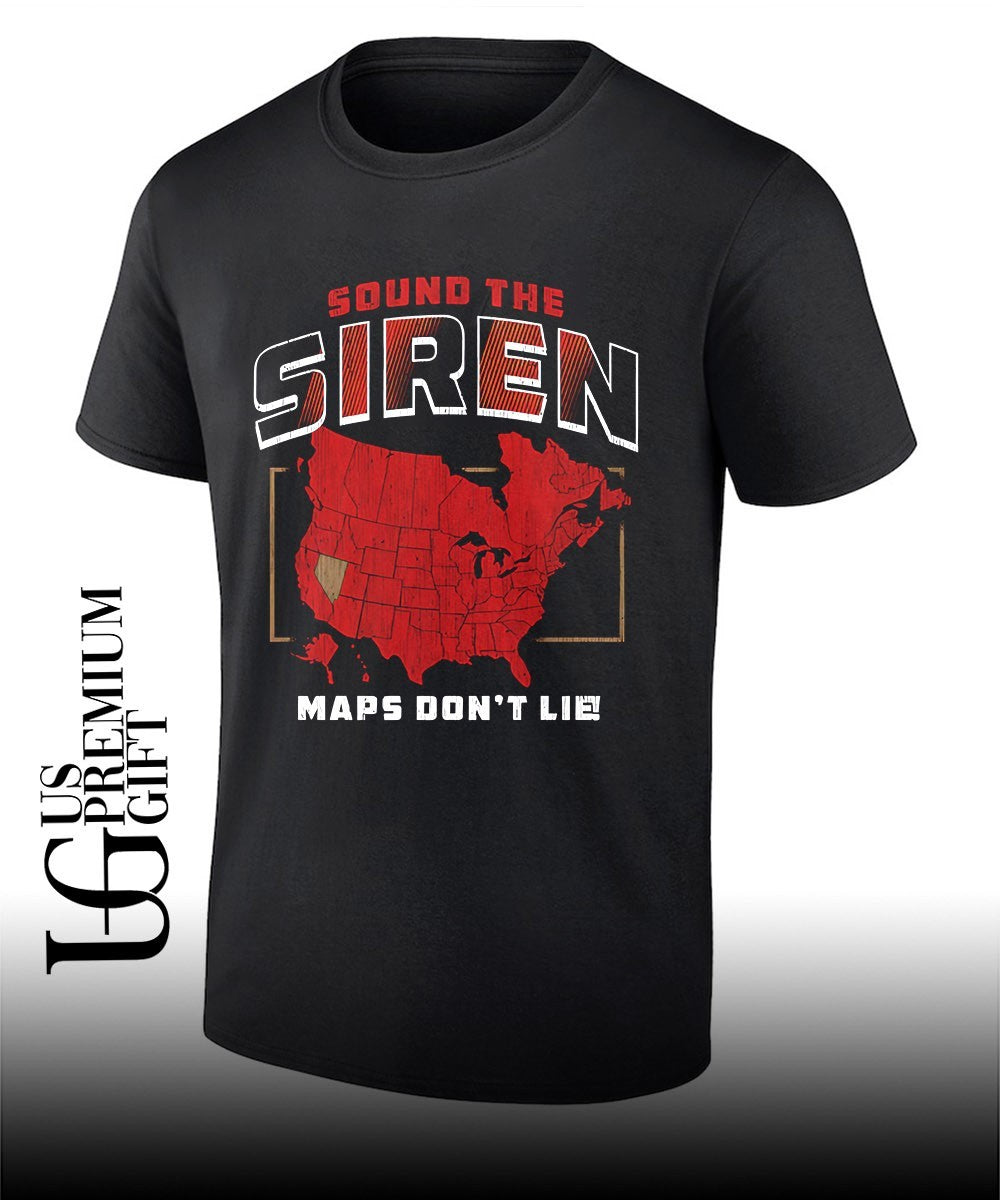 Carolina Hurricanes NHL Sound the Siren Maps Don’t Lie 2026 shirt