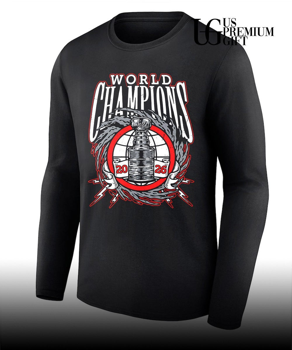 Carolina Hurricanes NHL World Champions 2026 trophy shirt