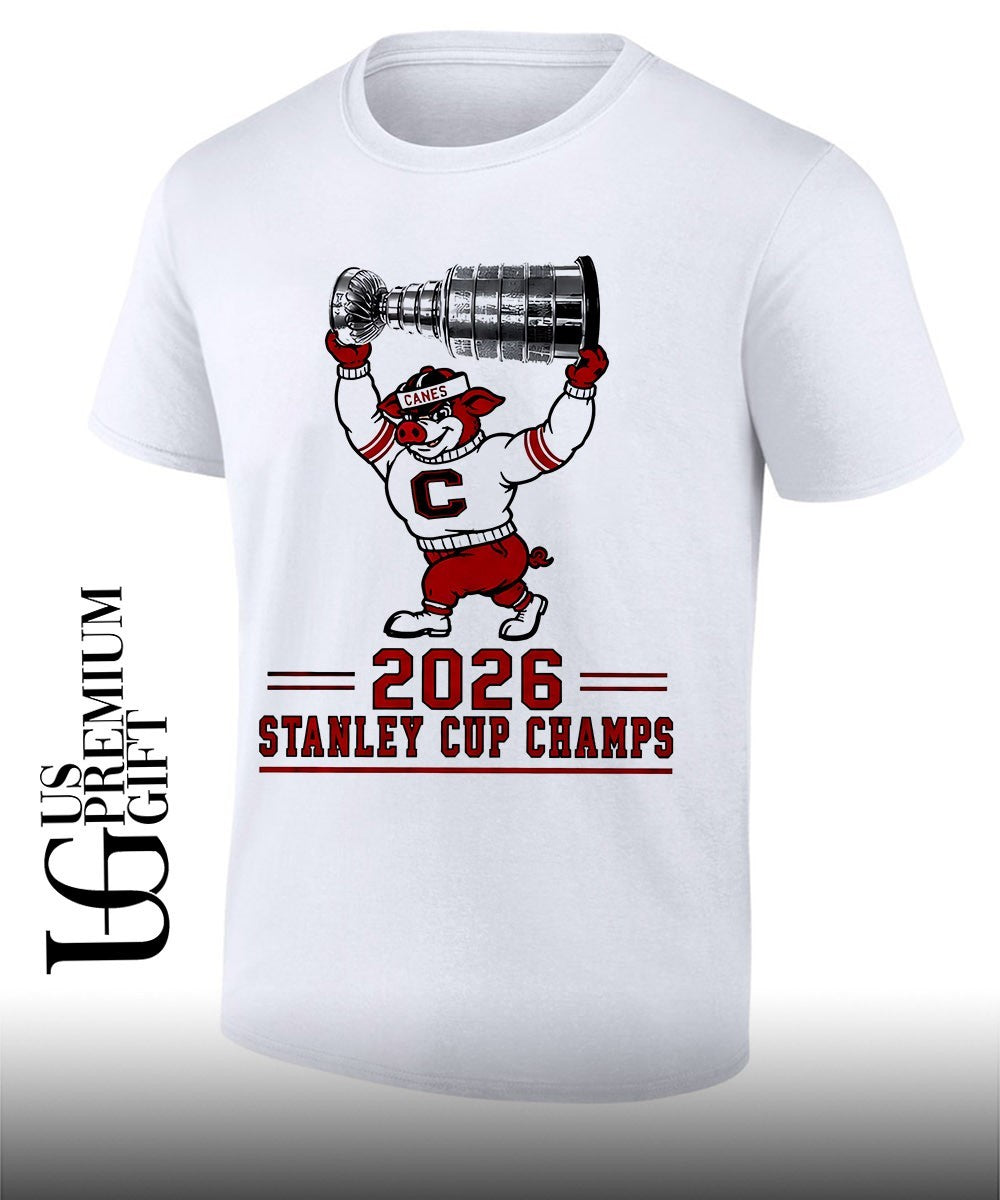 Carolina Hurricanes Stormy mascot 2026 Stanley Cup Champs NHL Hockey sport shirt