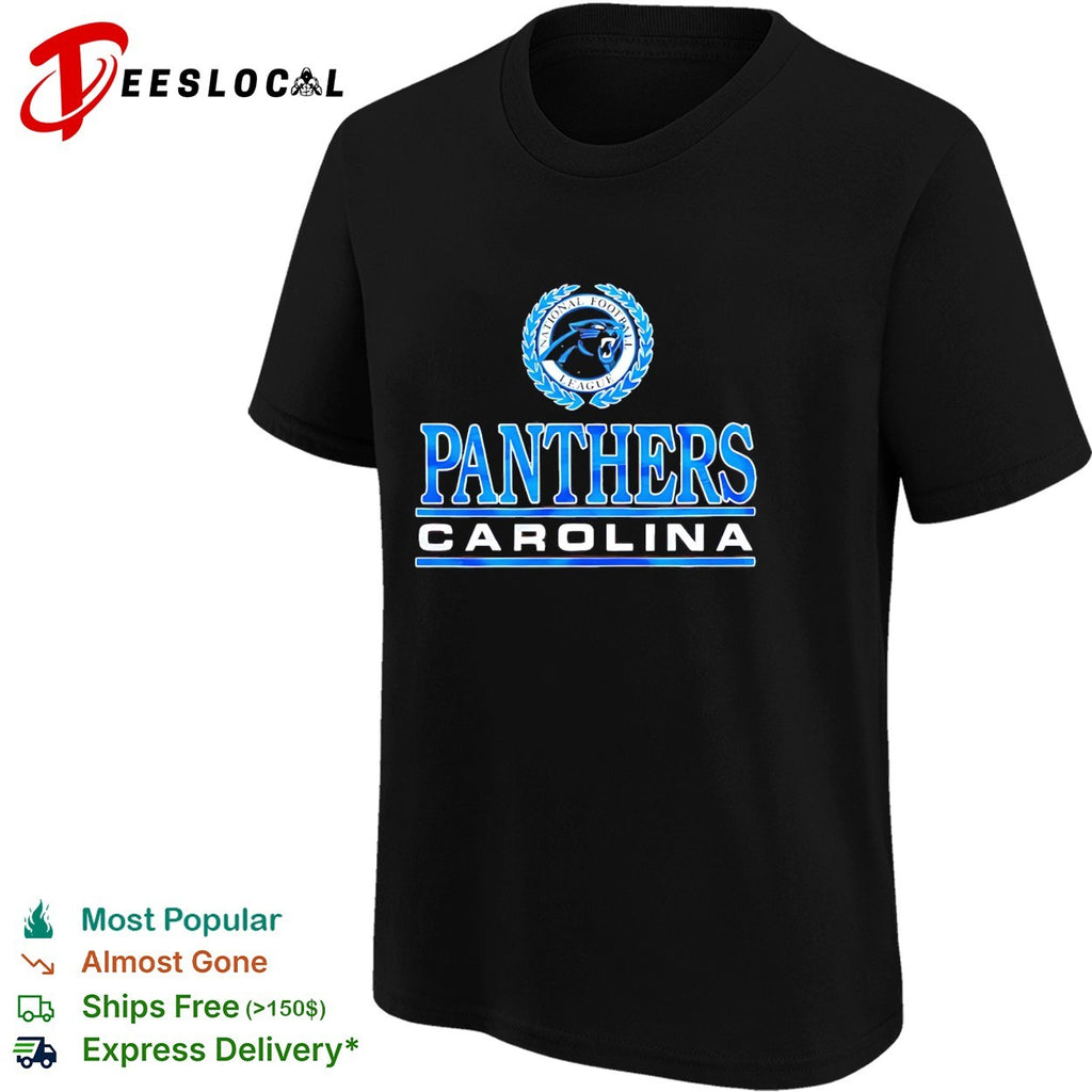 Carolina Panthers National Football League wreath logo shirt