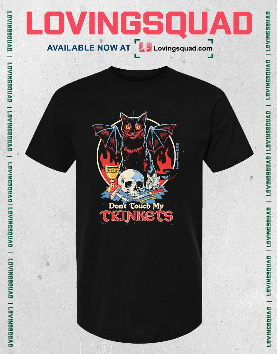 Cat Skull Don’t Touch My Trinkets T-shirt