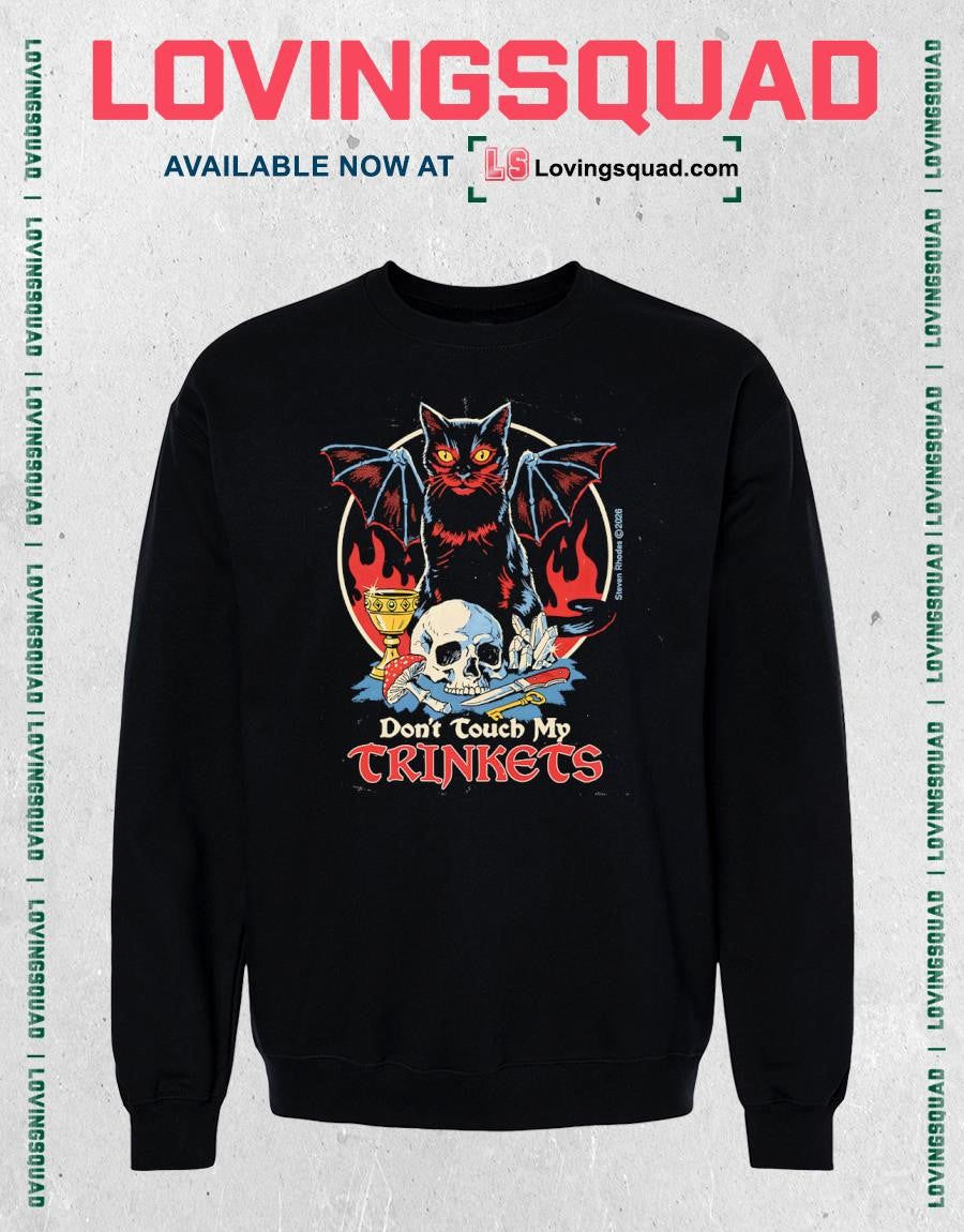 Cat Skull Don’t Touch My Trinkets T-shirt