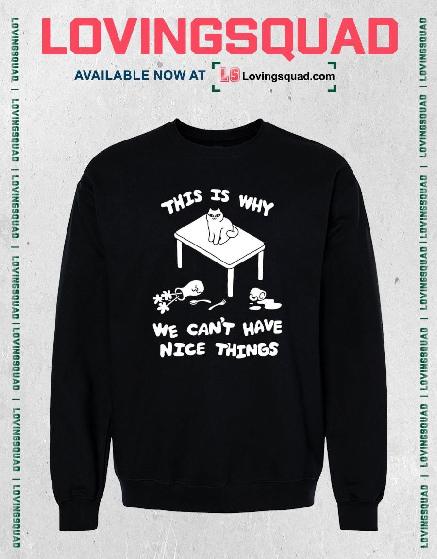 Cat this is why we can’t have nice things T-shirt