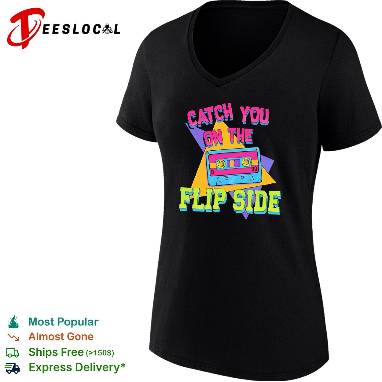 Catch you on the flip side cassette shirt