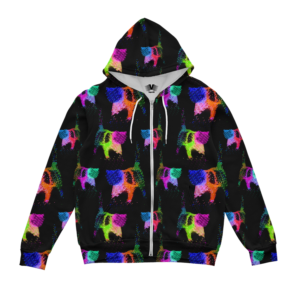 Cats On Tape Zip Up Hoodie