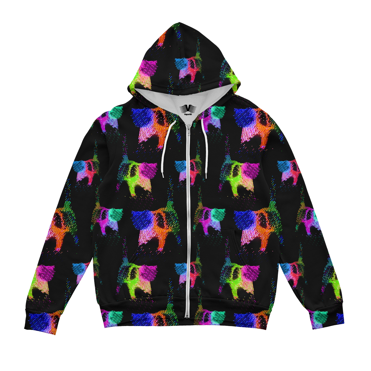 Cats On Tape Zip Up Hoodie