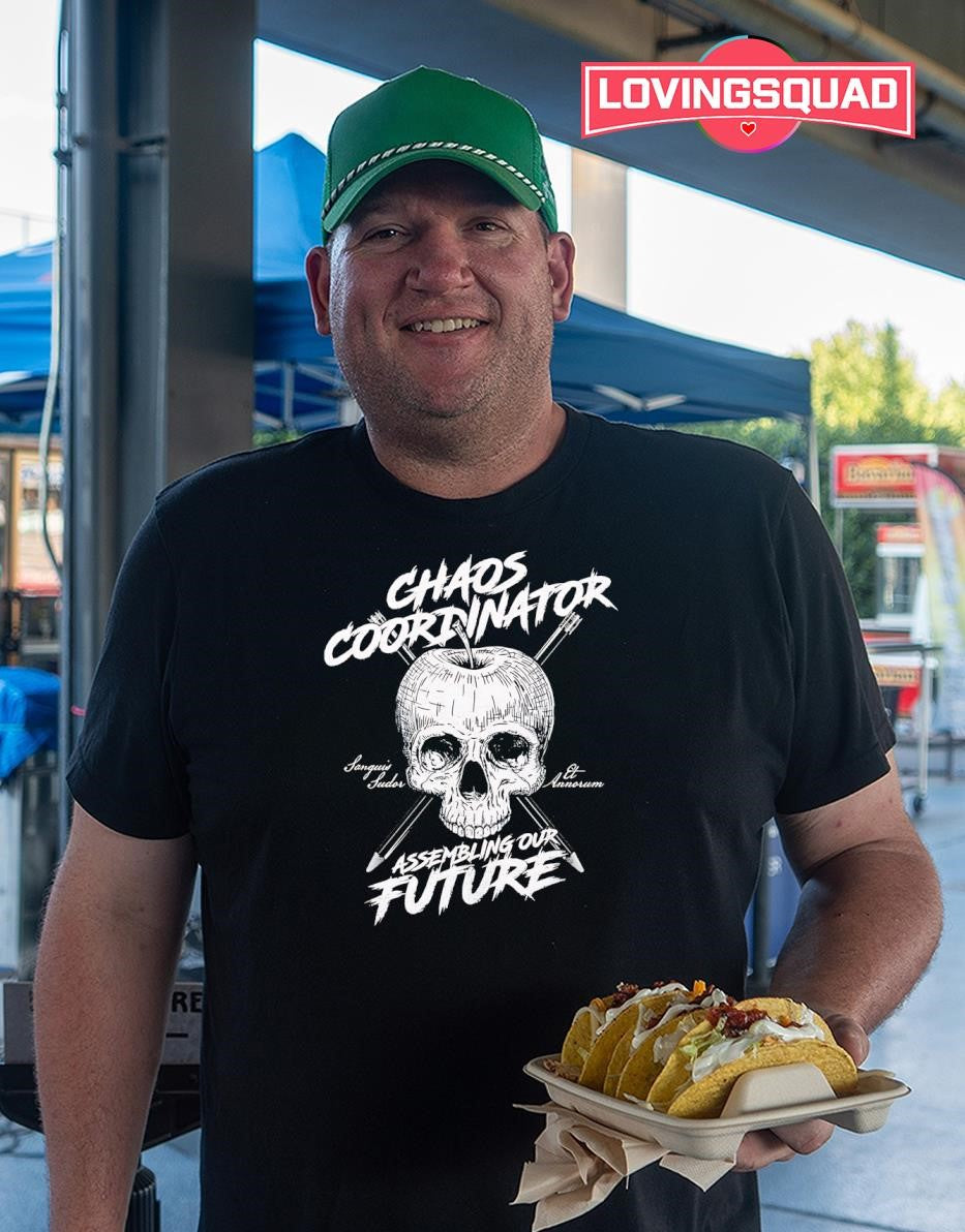 Chaos Coordinator Assembling Our Future Skull shirt