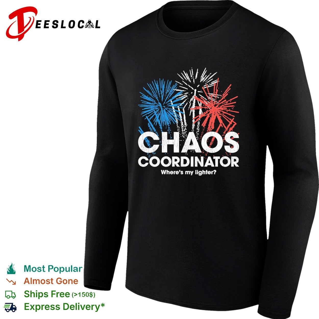 Chaos coordinator where’s my lighter shirt