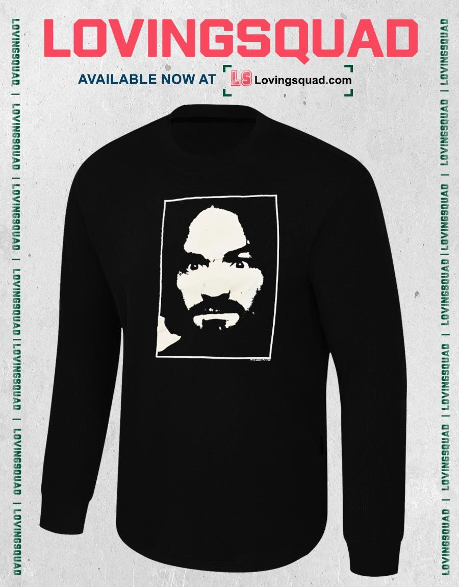 Charles Manson Portrait True Crime Cult Leader T-shirt