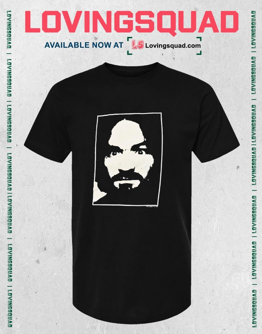 Charles Manson Portrait True Crime Cult Leader T-shirt