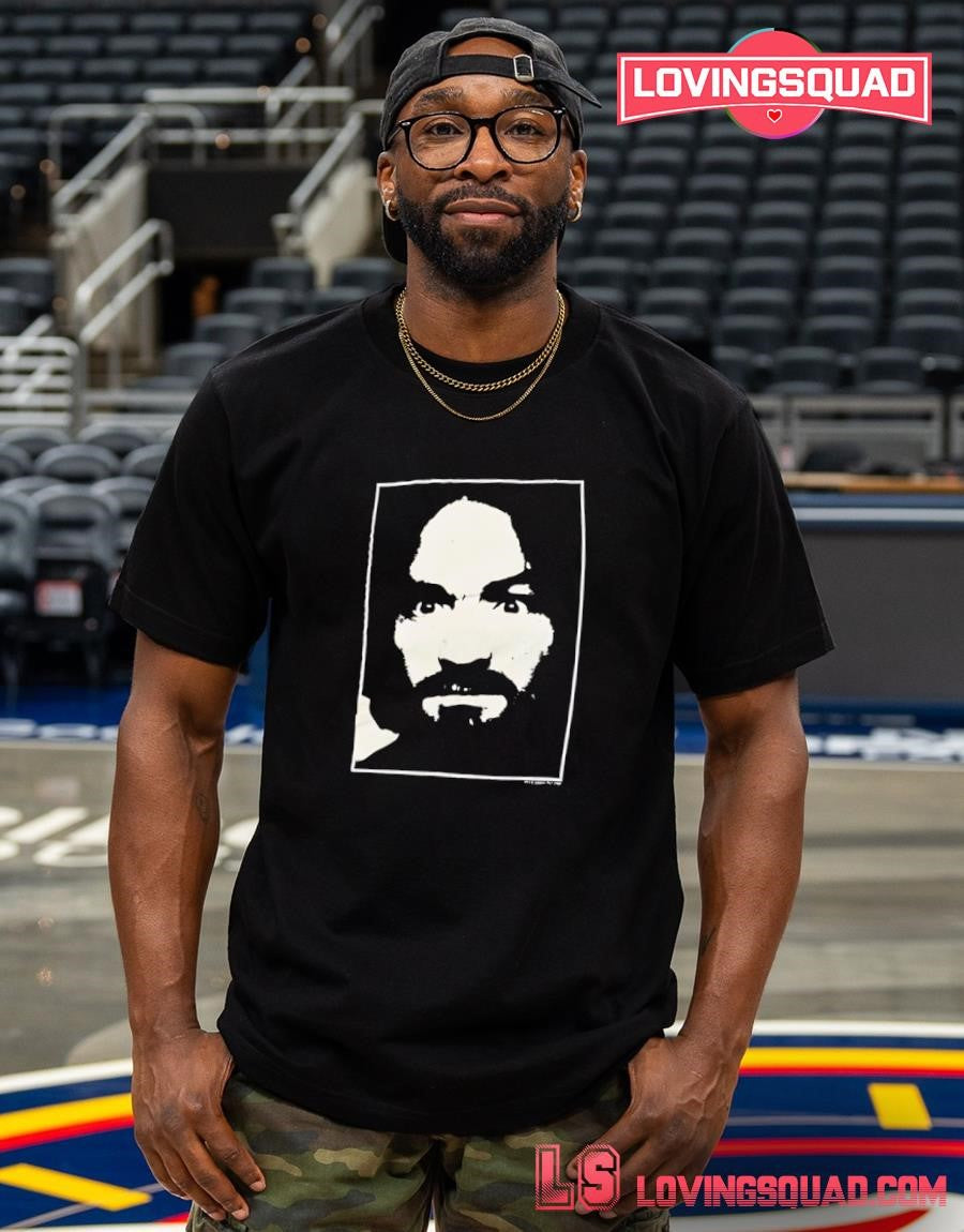 Charles Manson Portrait True Crime Cult Leader T-shirt