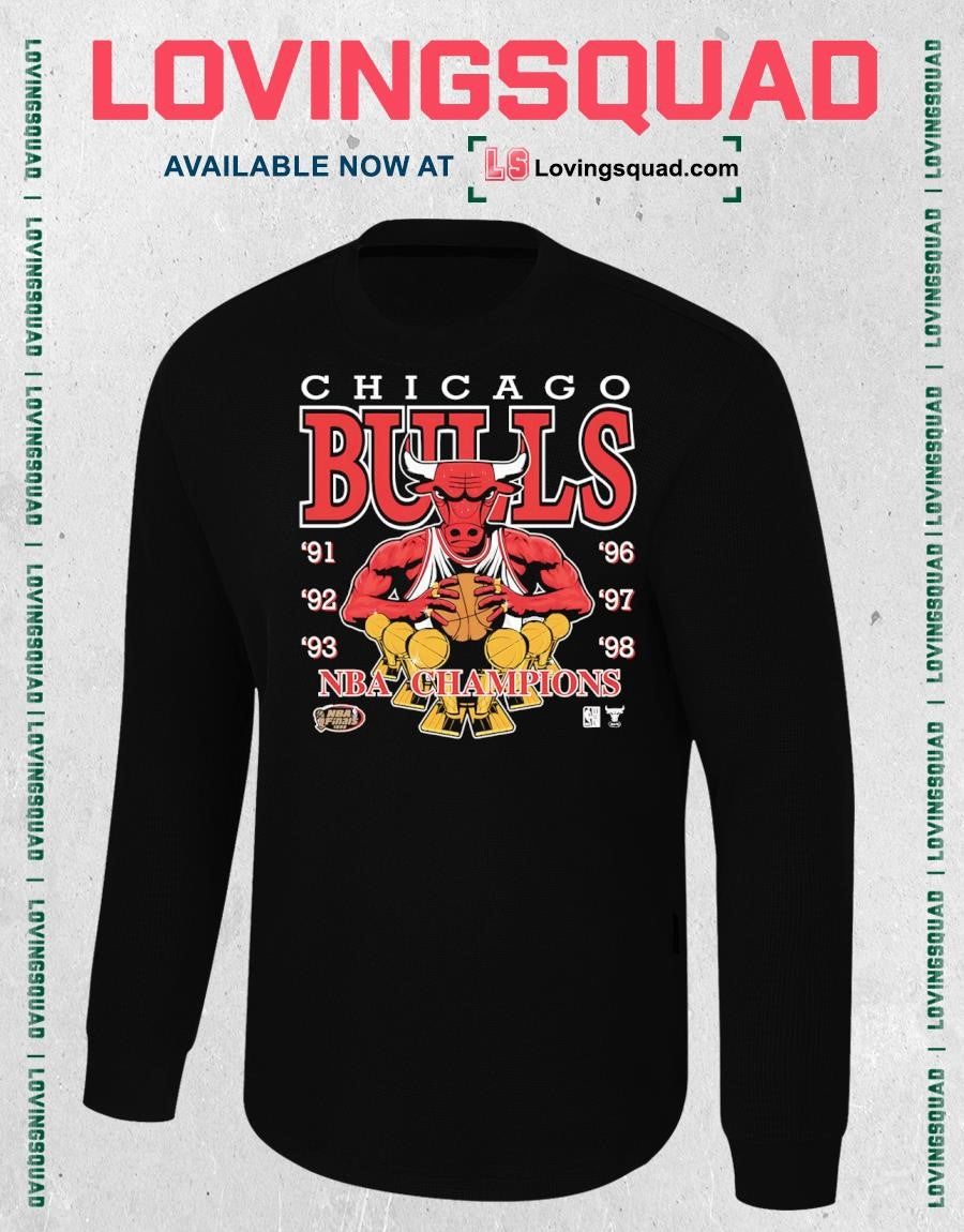 Chicago Bulls NBA Champions 1991-1998 Dynasty T-shirt