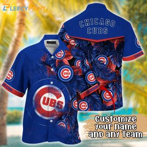 Chicago Cubs MLB Tropical Leaves Pattern Summer Hawaii Shirt