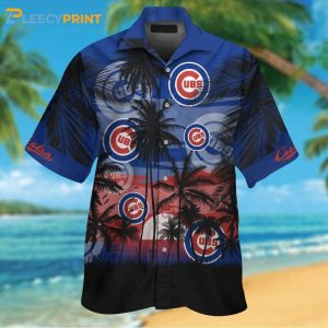 Chicago Cubs Palm Trees Tropical Shirt Hawaiian Shirt