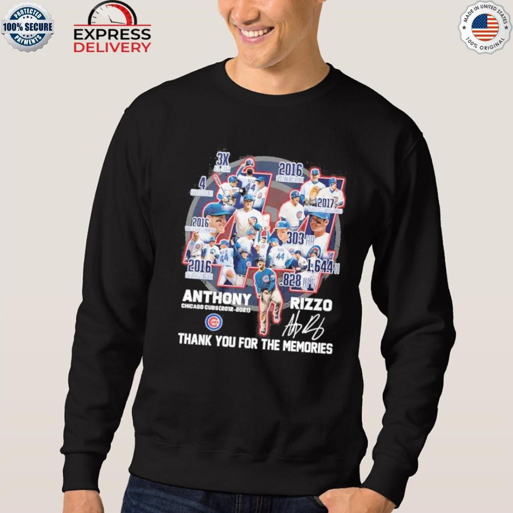 Chicago Cubs Rizzo Thanks For Memories Shirt