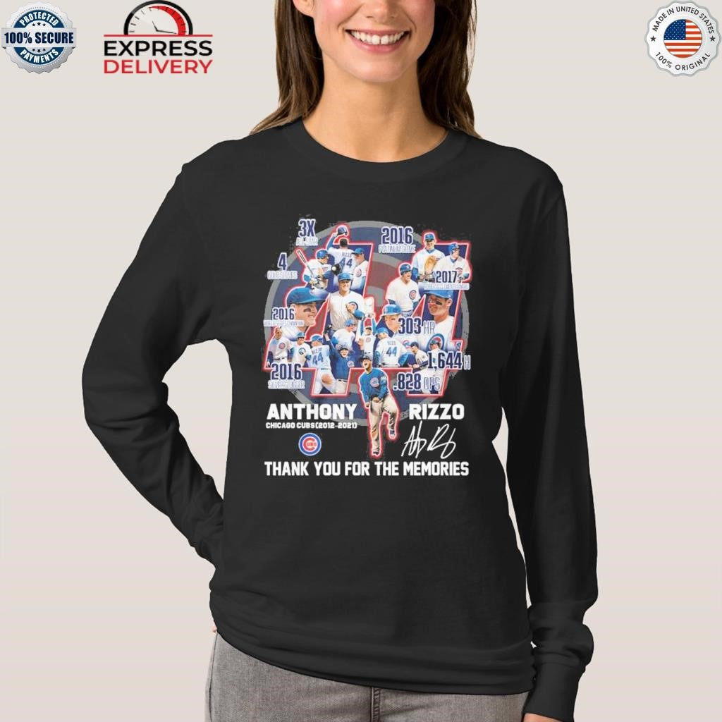 Chicago Cubs Rizzo Thanks For Memories Shirt
