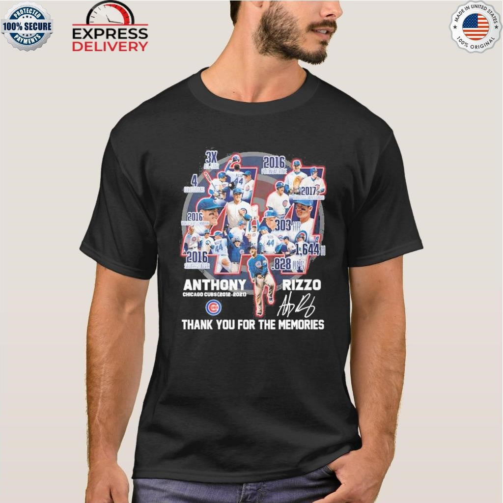 Chicago Cubs Rizzo Thanks For Memories Shirt