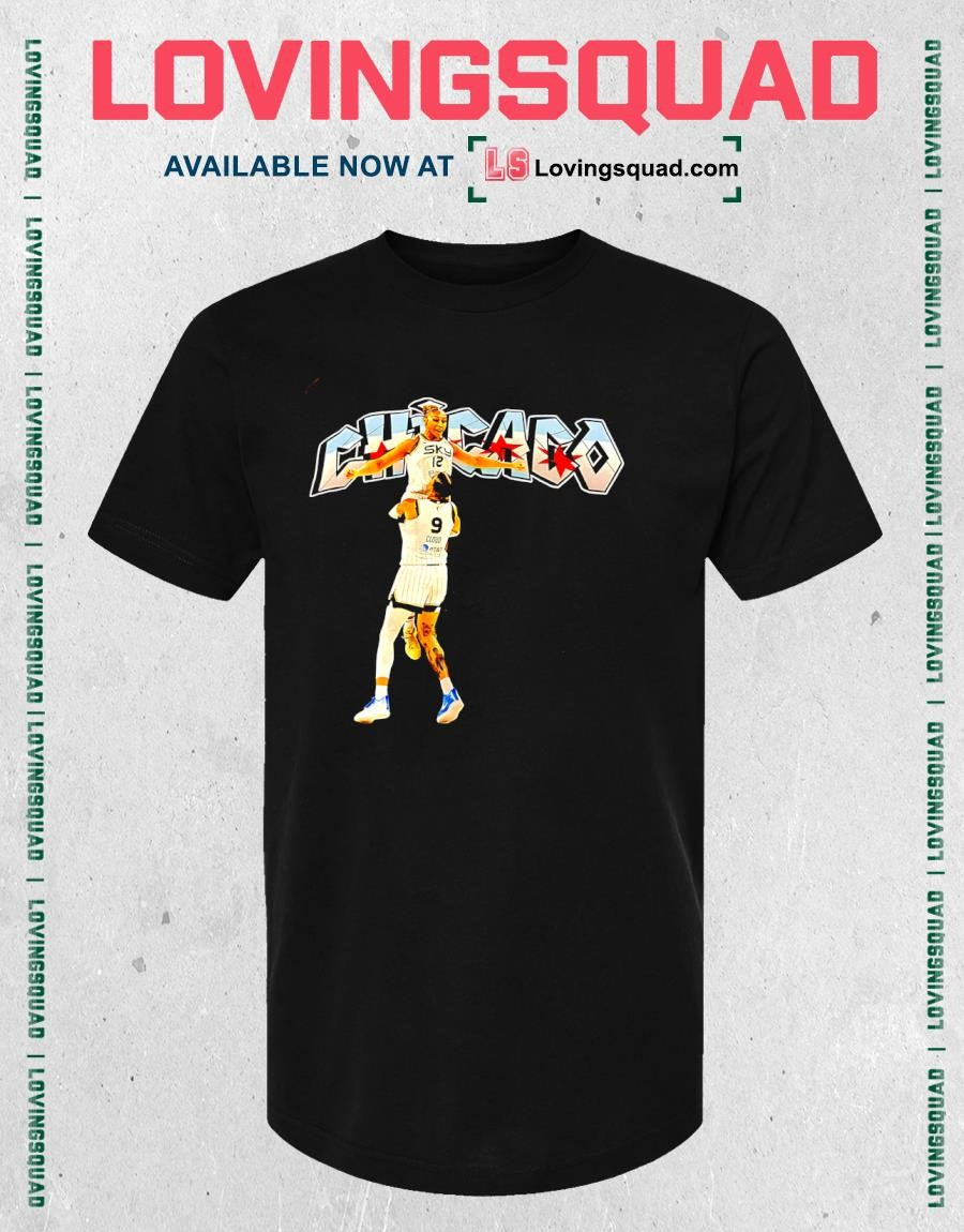 Chicago Sky Cloud 9 and Sky 12 Players T-shirt