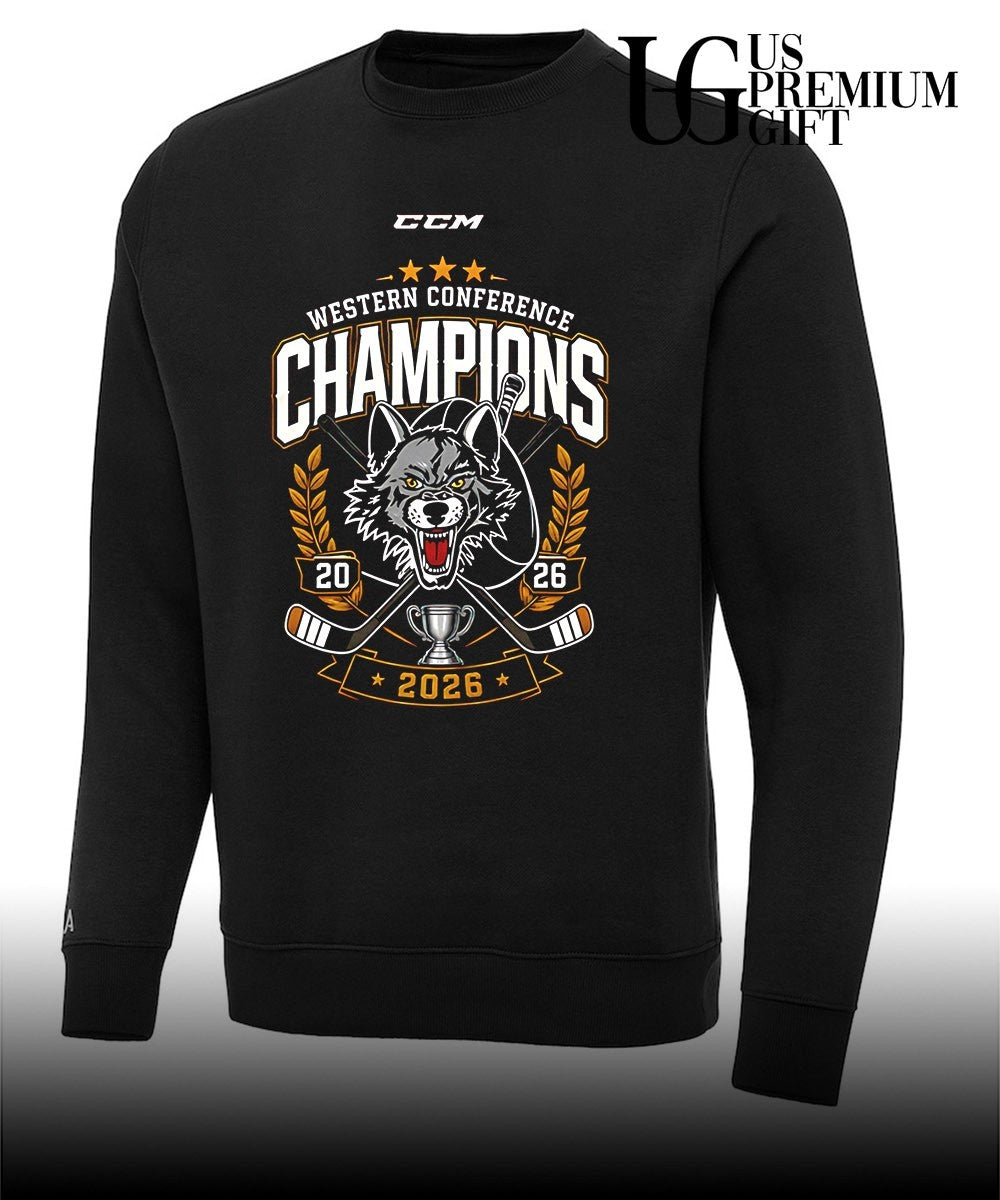 Chicago Wolves Western Conference Champions 2026 CCM hockey shirt