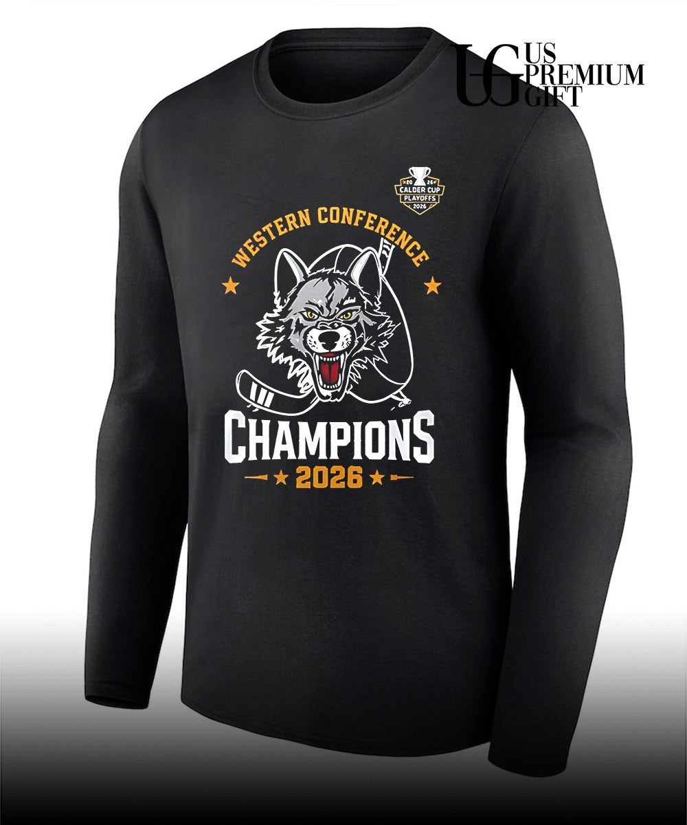 Chicago Wolves Wolf Pack Western Champions 2026 shirt