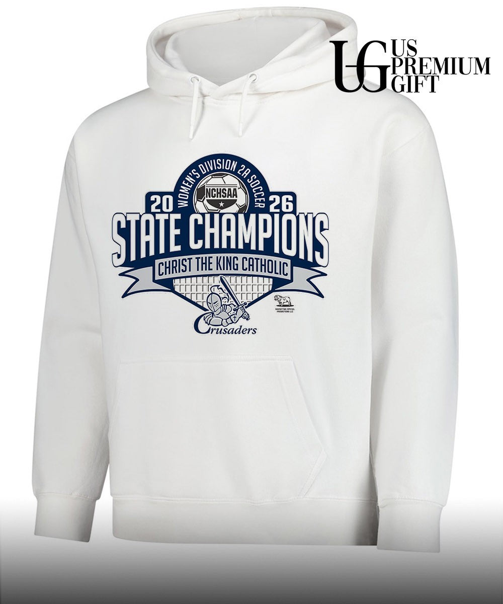 Christ The King Catholic NCHSAA Women’s 2A Soccer State Champions 2026 shirt