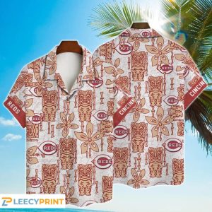 Cincinnati Reds 2024 Tiki Best MLB Hawaiian Shirt, Cincinnati Reds Hawaiian Shirt