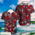 Cincinnati Reds 3D Hawaiian Shirts Flower Summer, Cincinnati Reds Hawaiian Shirt