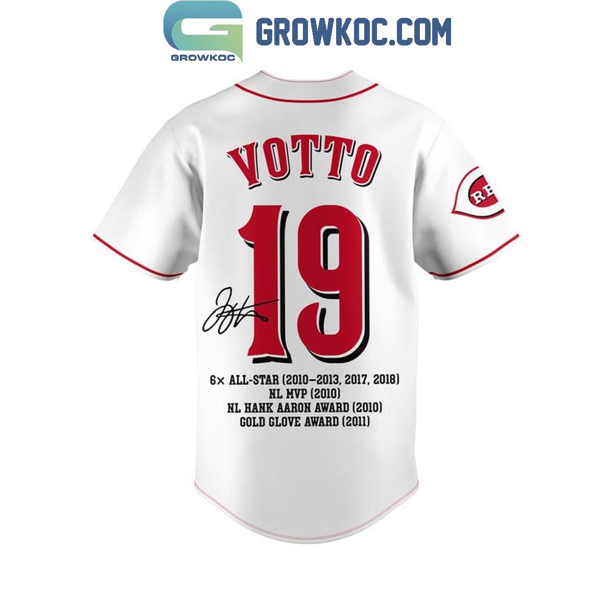 Cincinnati Reds Joey Votto 2007-2024 Thank You Joey Baseball Jersey