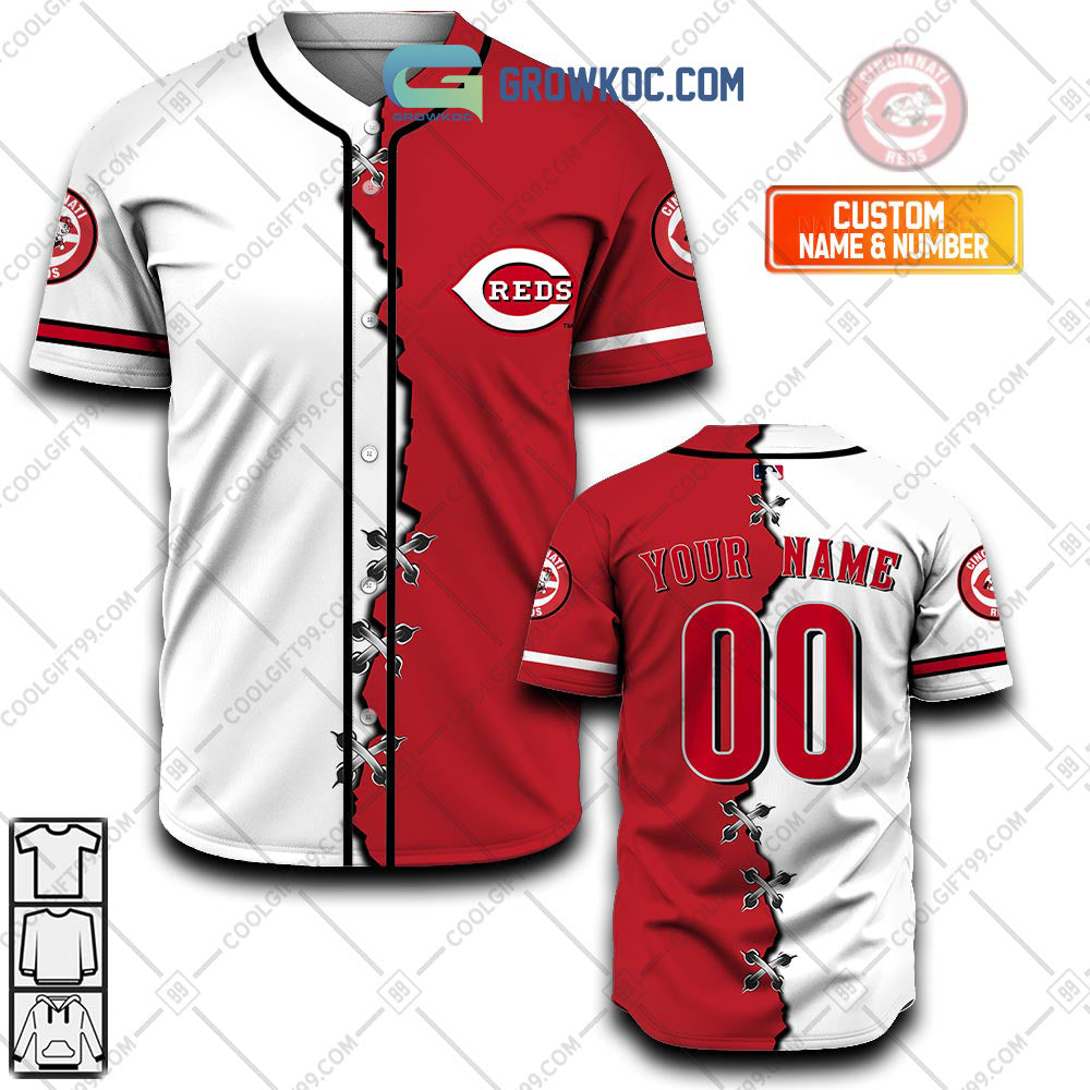 Cincinnati Reds MLB Personalized Mix Baseball Jersey