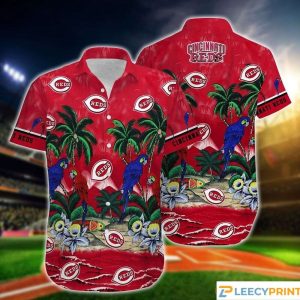 Cincinnati Reds Parrot Island MLB Hawaiian Shirt, Cincinnati Reds Hawaiian Shirt
