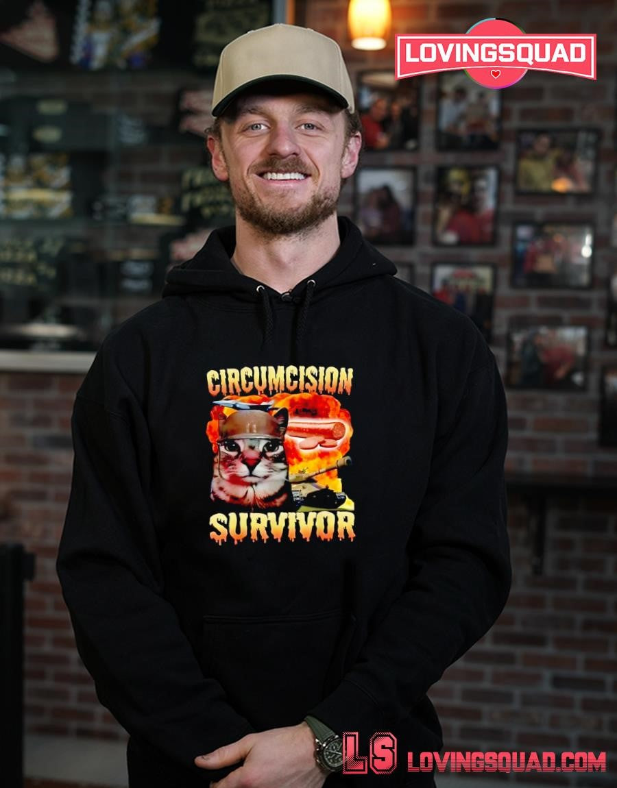 Circumcision Survivor Cat Meme T-shirt