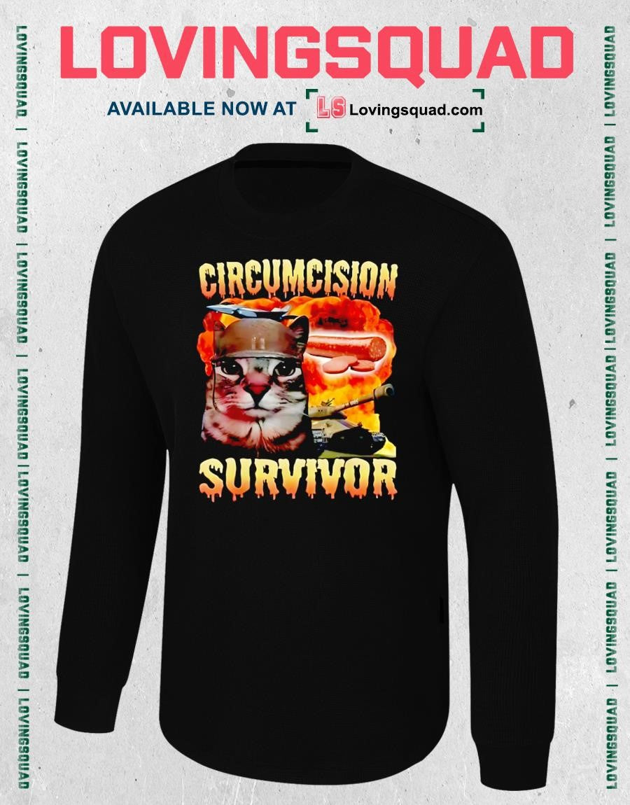 Circumcision Survivor Cat Meme T-shirt