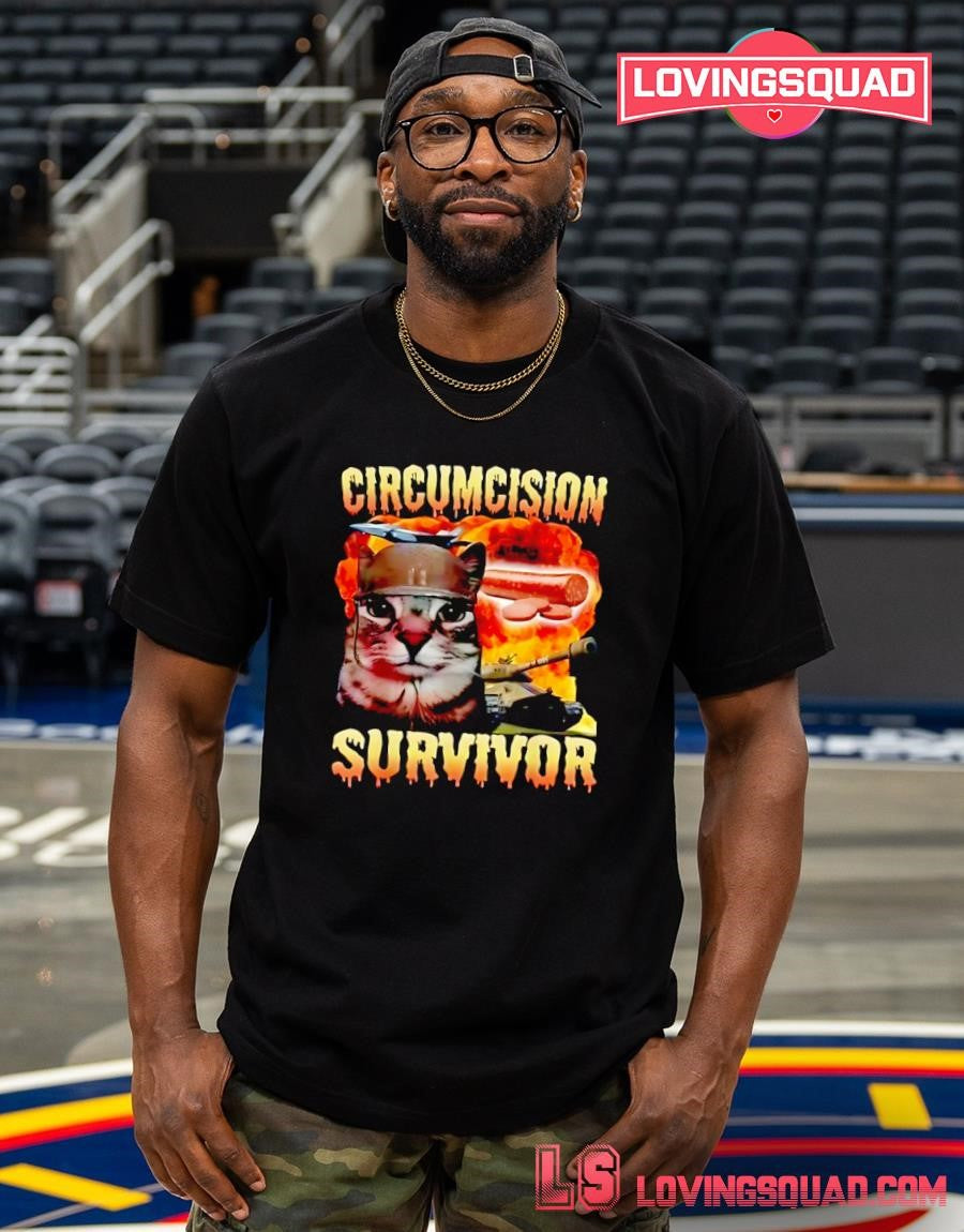 Circumcision Survivor Cat Meme T-shirt