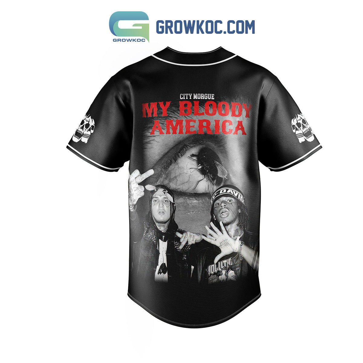 City Morgue My Bloody America Baseball Jersey