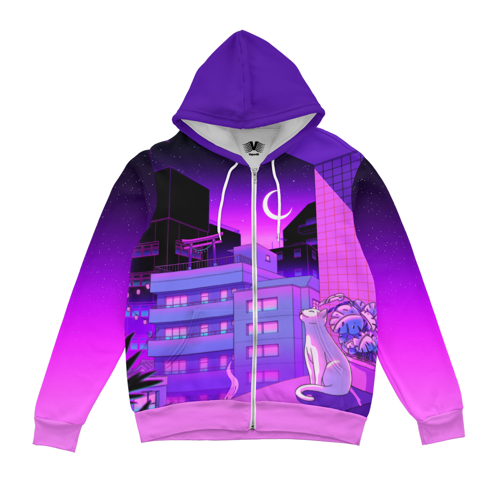 City Nights Zip Up Hoodie