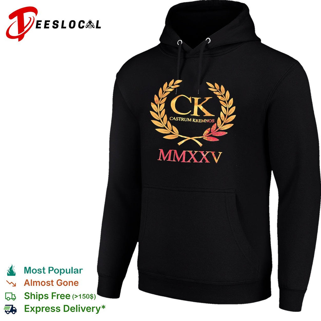 Ck Castrum Kremnos Mmxxv Roman Numeral Laurel Wreath Shirt
