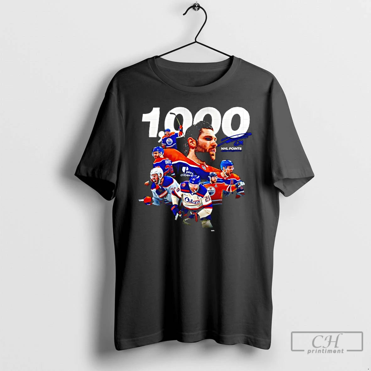 Classic 1 000 Nhl Leon Draisaitl Edmonton Oilers Signature T-Shirts, Hoodie, Sweatshirt | InkRitualCo.com