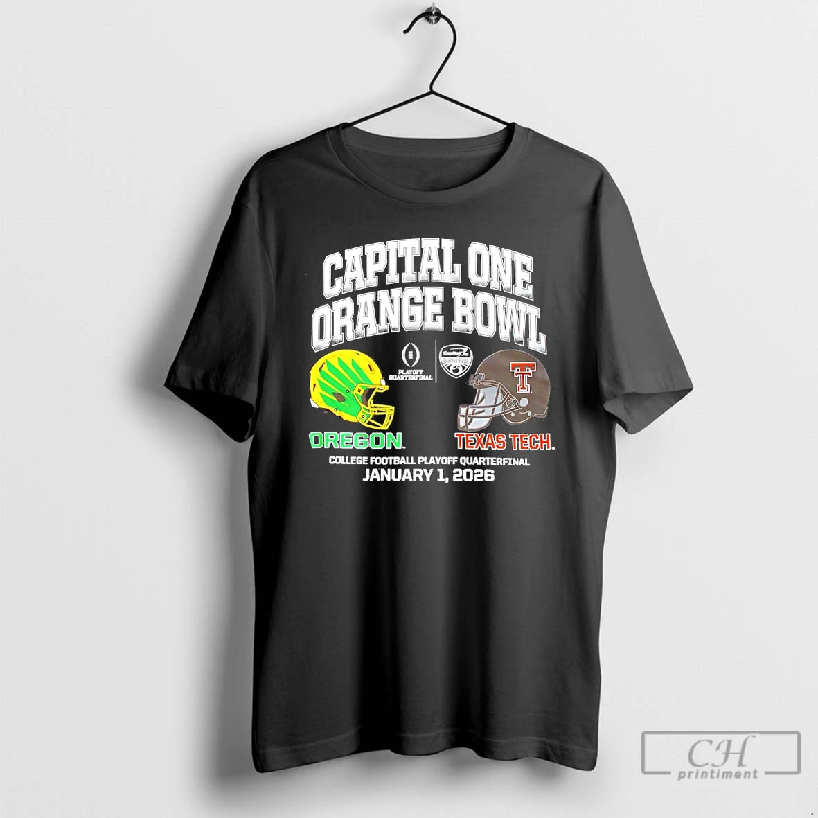 Classic 2026 Oregon Vs Texas Tech Capital One Orange Bowl Helmet T-Shirts, Hoodie, Sweatshirt | InkRitualCo.com