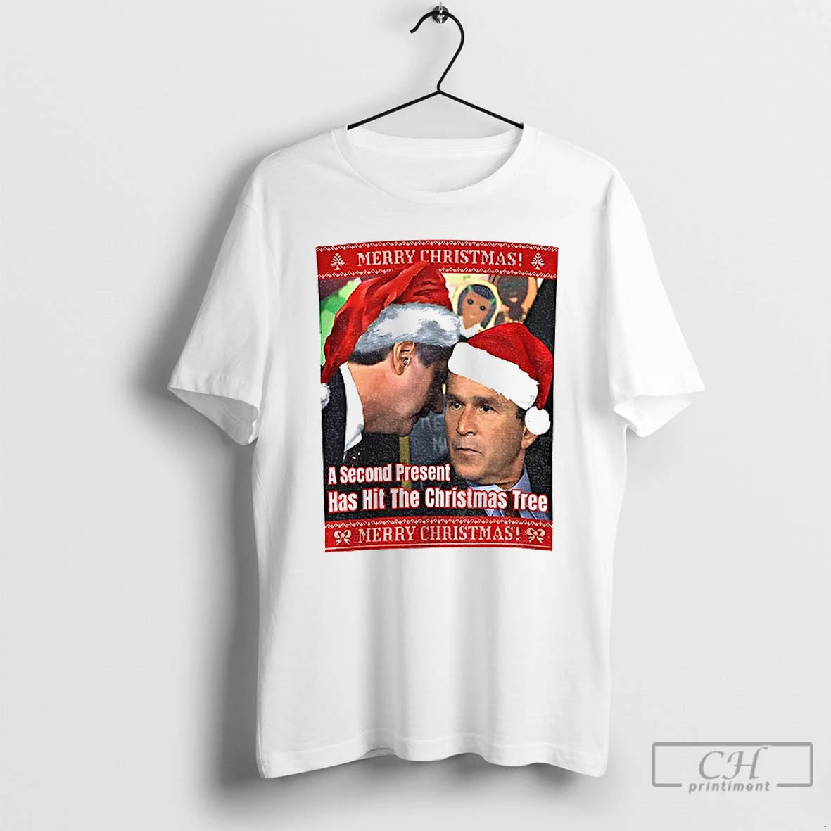 Classic A Second Present Has Hit The Tree 9 11 Twin Tower Joke Christmas T-Shirts, Hoodie, Sweatshirt | InkRitualCo.com