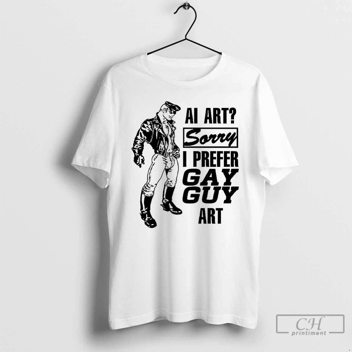 Classic Ai Art Sorry I Prefer Gay Guy Art Meme T Shirts Hoodie, Sweatshirt | InkRitualCo.com