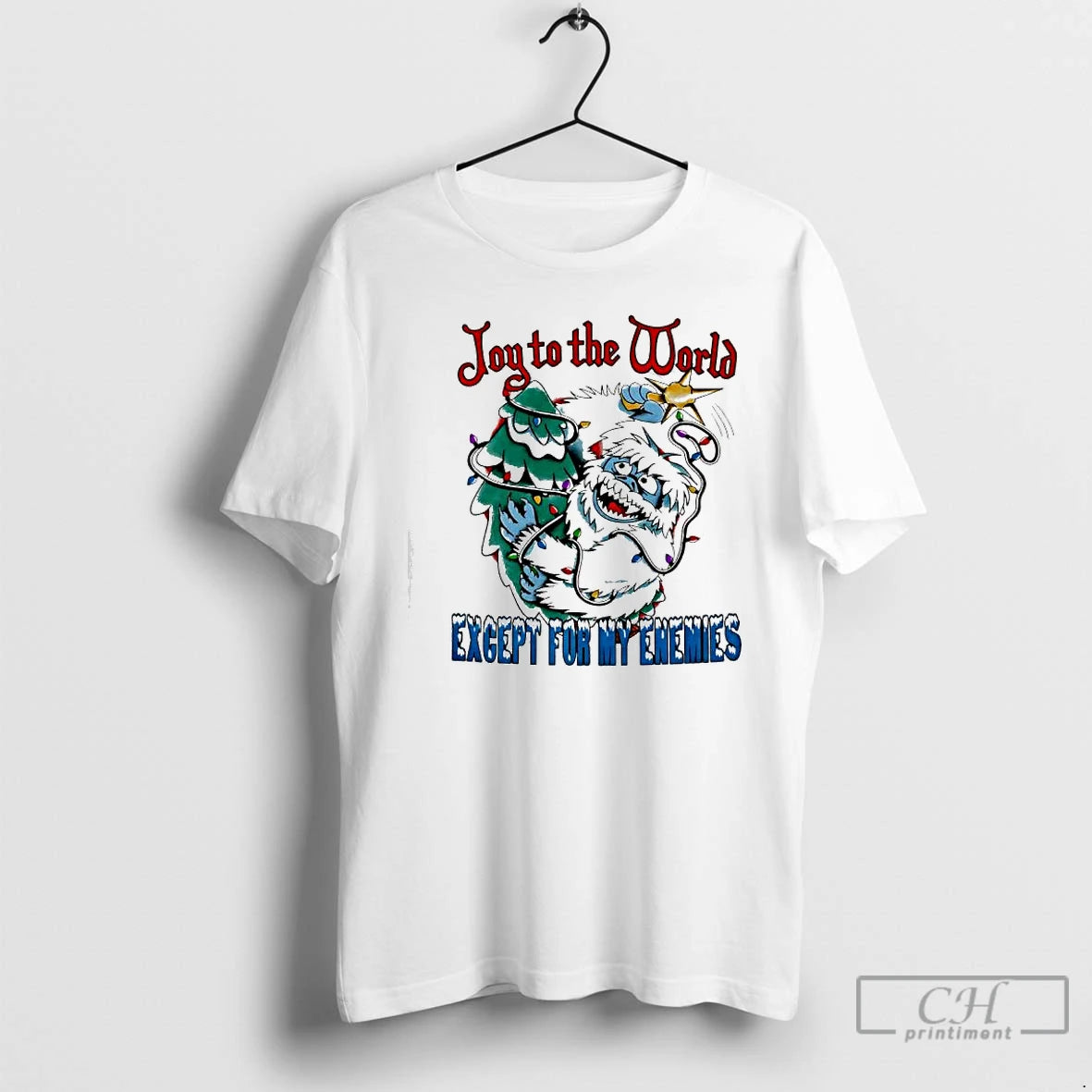 Classic Abominable Snow Monster Joy To The World Except For My Enemies T Shirts Sweater Hoodie, Sweatshirt | InkRitualCo.com